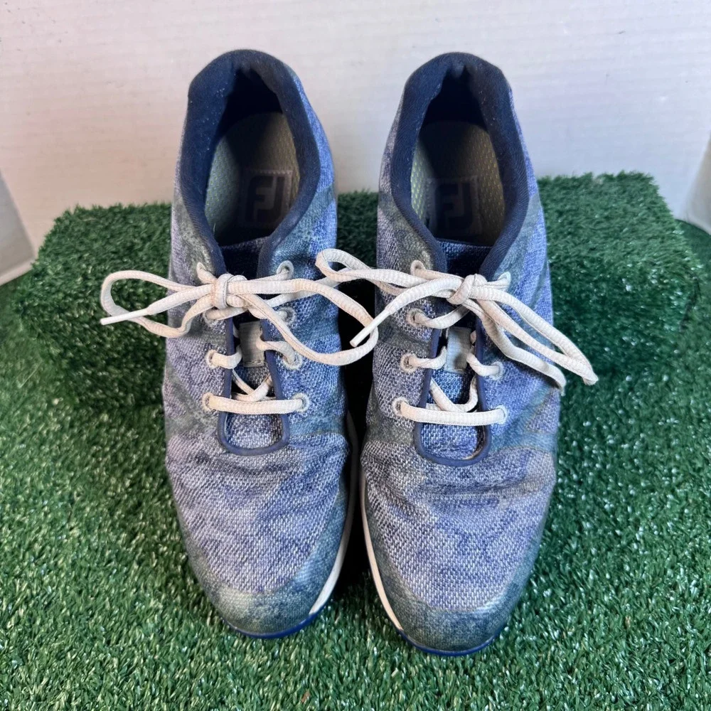 FootJoy 92905 Womens Blue Gray‎ Spikeless Golf Shoes Size 8.5 M